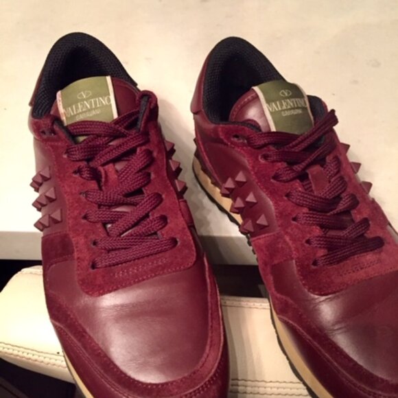 Valentino Rockstud Sneakers - Suede and Leather - Picture 3 of 8